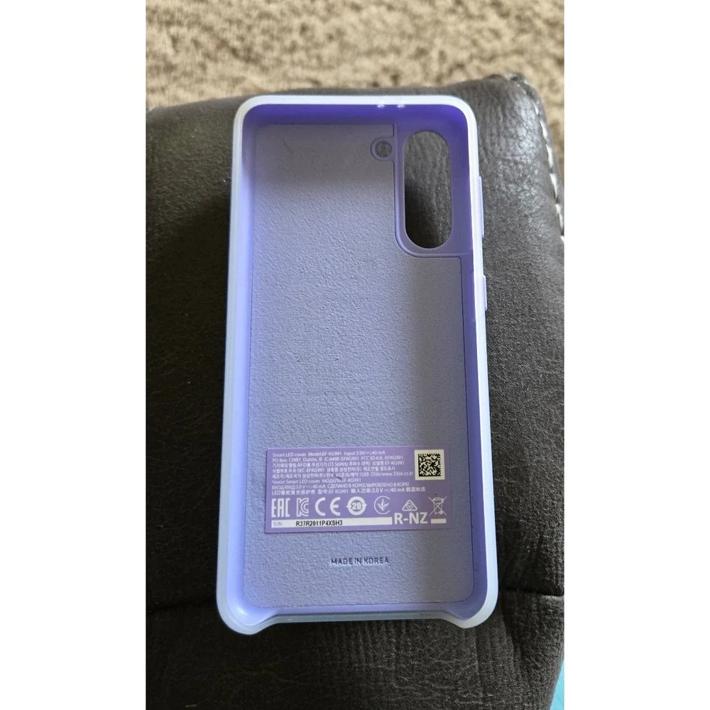 Samsung Galaxy S21 Case, Protective Smart LED Back Cover - Violet (US Version)